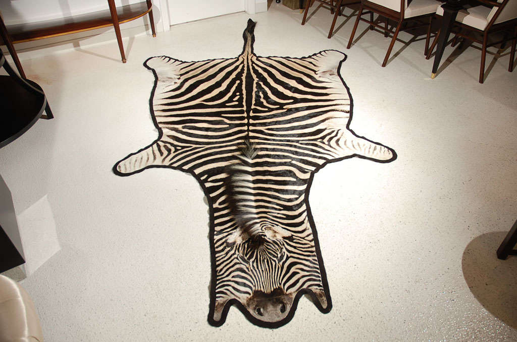 Exotic Black Striped Zebra Hide