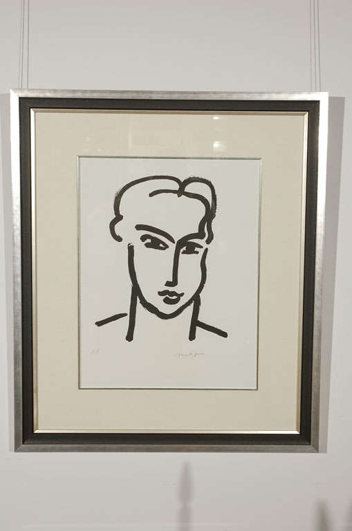 Custom Framed Lithograph after Henri Matisse