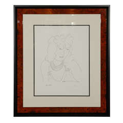 Custom Framed Lithograph by Henri Matisse