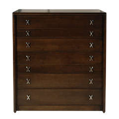 Chest of Drawers with "X"  Pulls by Paul Frankl
