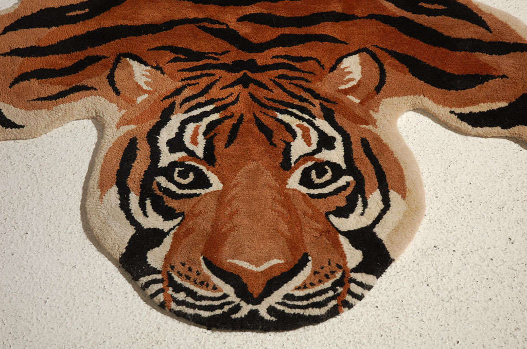 Vintage "Tiger" Rug at 1stDibs tiger carpet, tiger rugs, bengal tiger rug