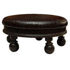 A Round Petite Footstool