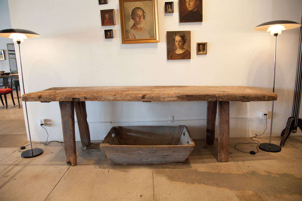 Huge Belgian Primitive Work-table 18th C.
