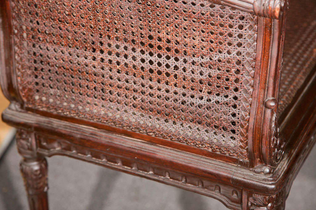 Maison Jansen French Caned Banquette 3