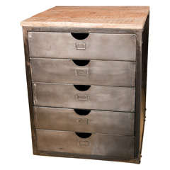 Industrial Metal Chest of Drawers