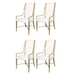 Set of 4 Hollywood Regency Dining Chairs