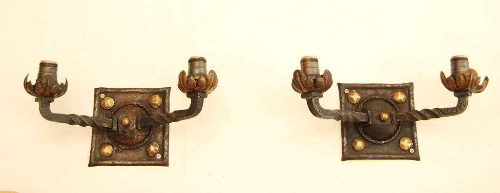 Forged Iron Sconces