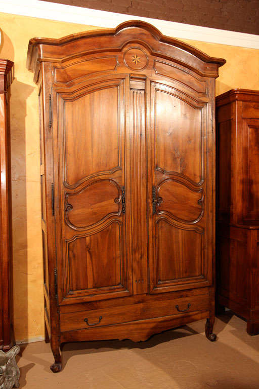 French Walnut Louis XV  Armoire