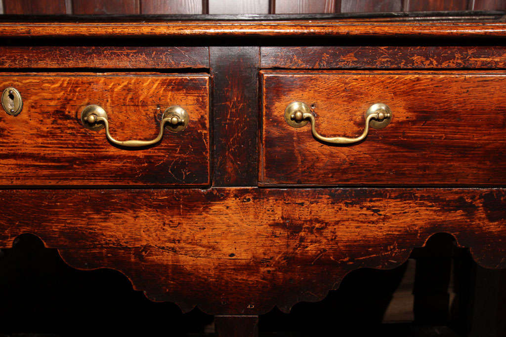Oak Welsh Dresser With Plate Rack