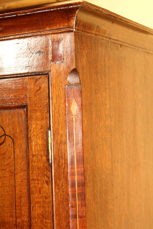 English Oak Linen Press For Sale 1