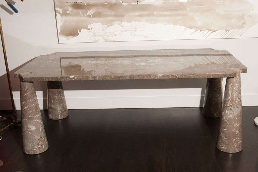 Italian Marble Dining Table by Mangiarotti