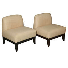Vintage Custom Armless Lounge Chairs