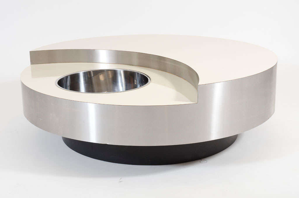 TRG Revolving Cocktail Table by Willy Rizzo 1