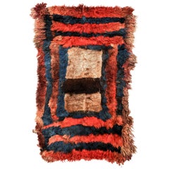Antique Central Asian Fur Rug