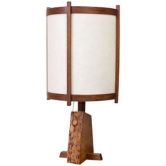 Lampe de table par George Nakashima:: circa 1968