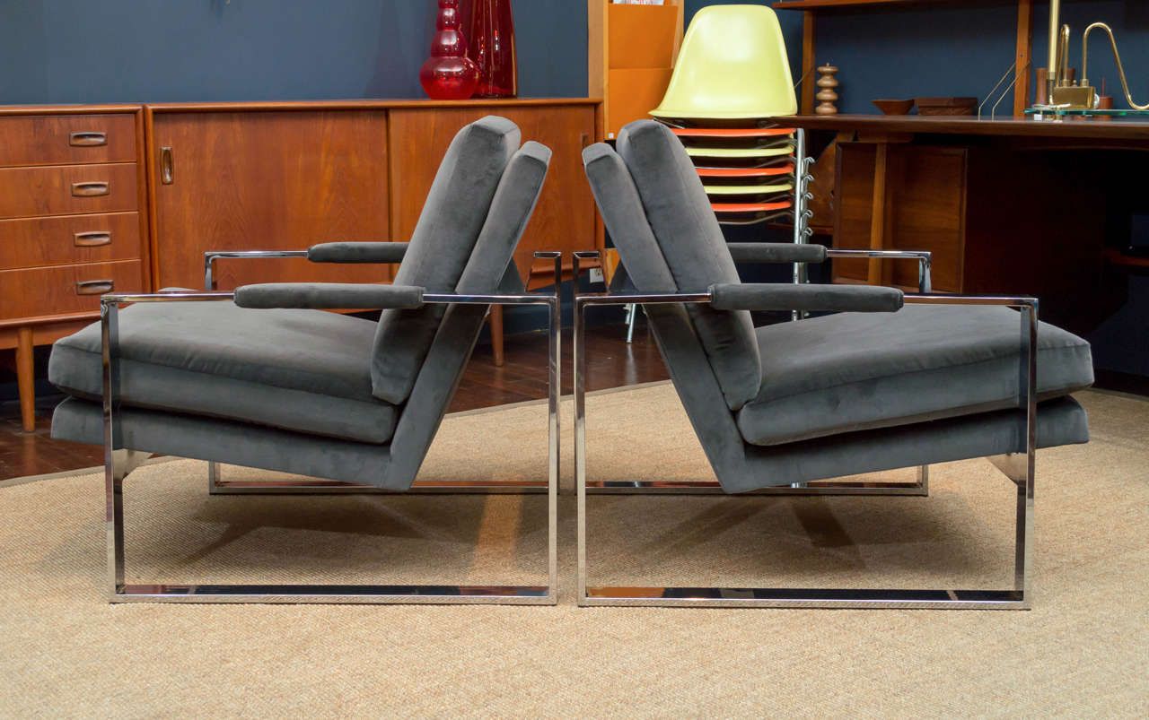 American Milo Baughman Lounge Chairs
