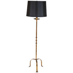 Gilded Tole Floor Lamp