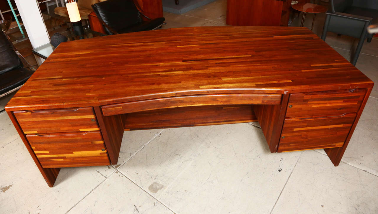 Exotic Wood Executive Partners Desk