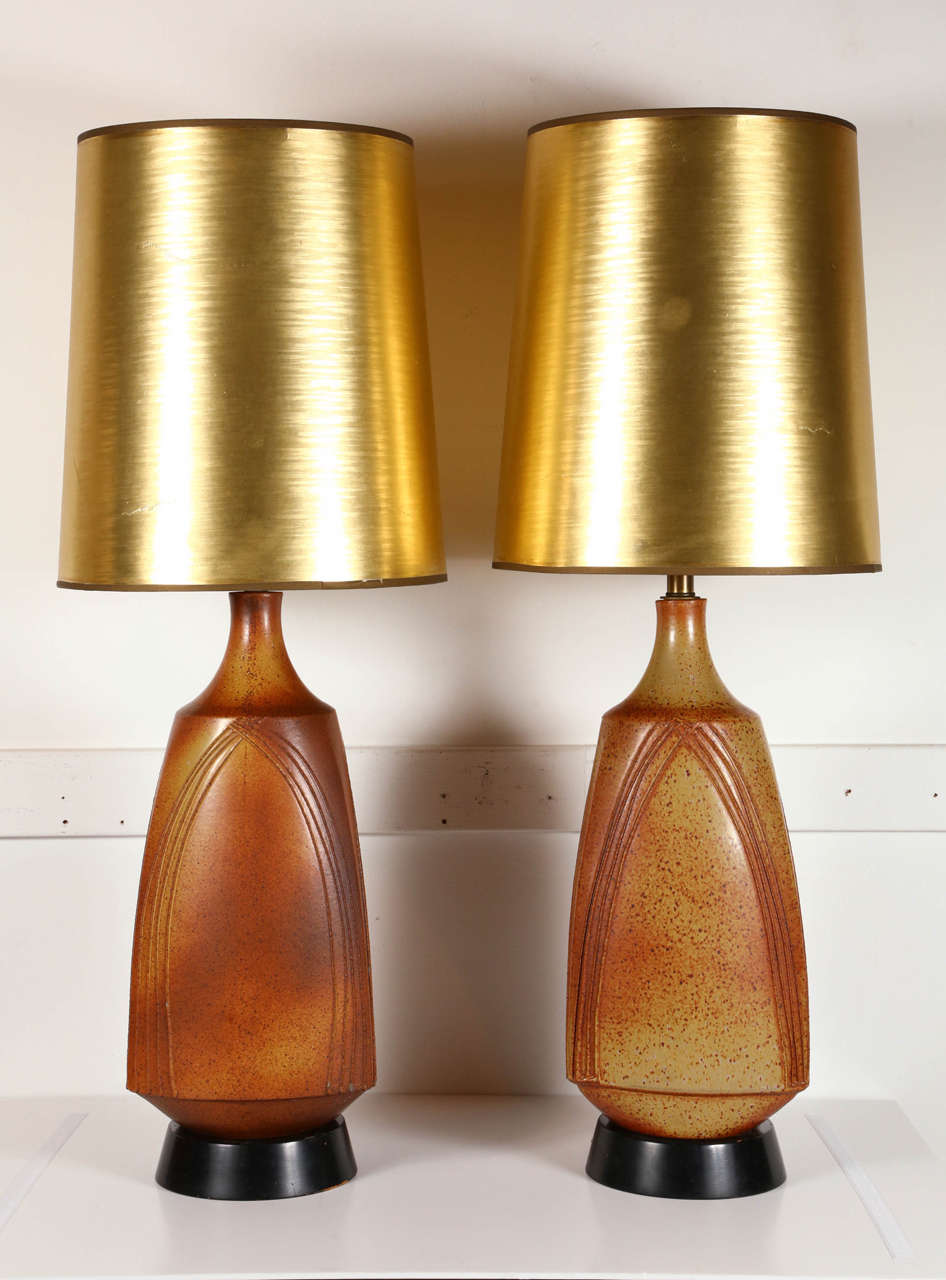 Pair of David Cressey lamps for Architectural Pottery Pro/Artisan.