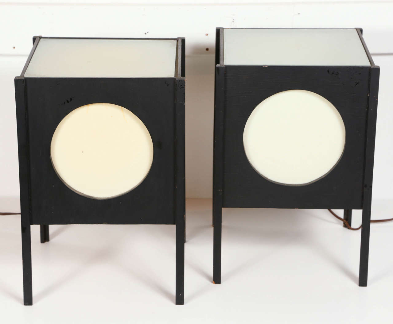American Pair of 1950s Light Cubes