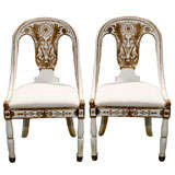 Classical Painted Italian Side Chairs