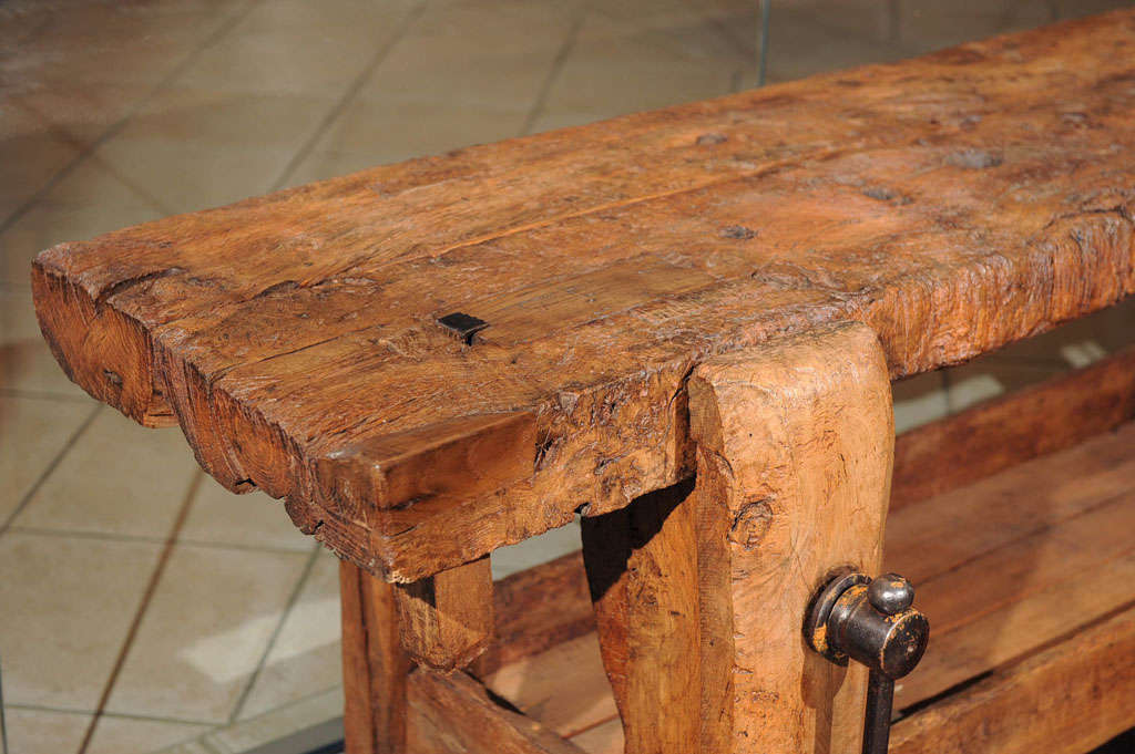 19th Century Chunky Ash Woodworker's Bench