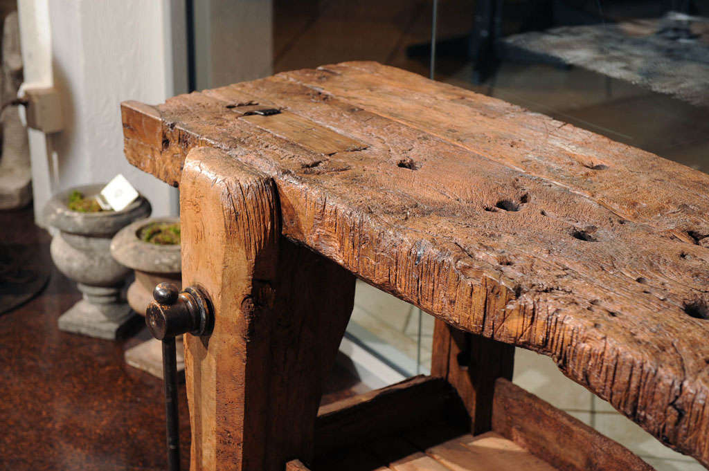 Chunky Ash Woodworker's Bench 2