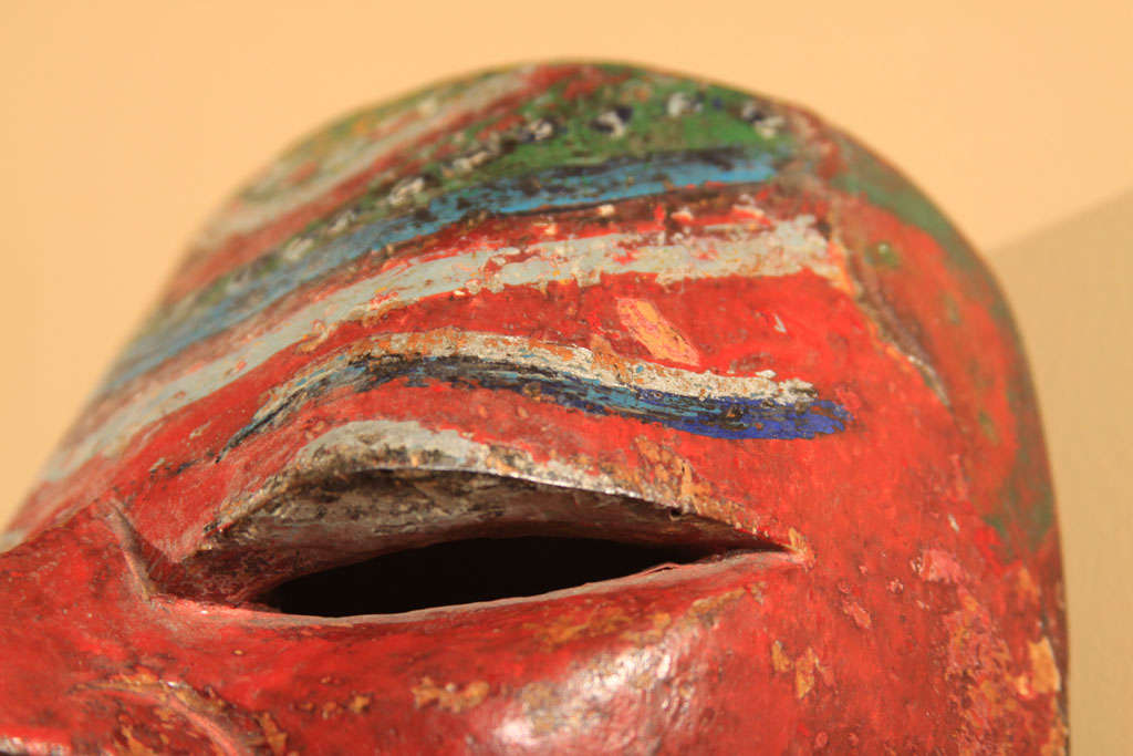 Javanese Carved & Painted Wood Dance Mask 2