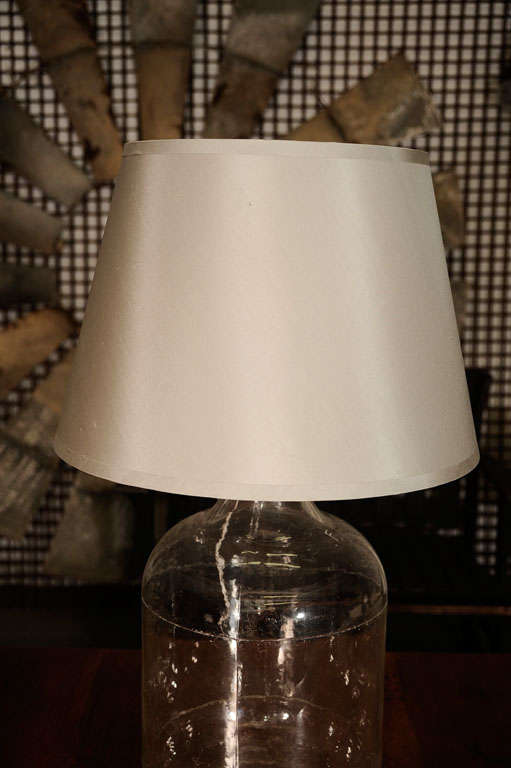 American Pyrex Glass Bottle Lamps