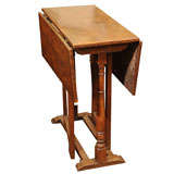 Square Oak Drop leaf Table; English circa 1780
