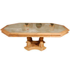 Octogonal Mirrored Dining Table