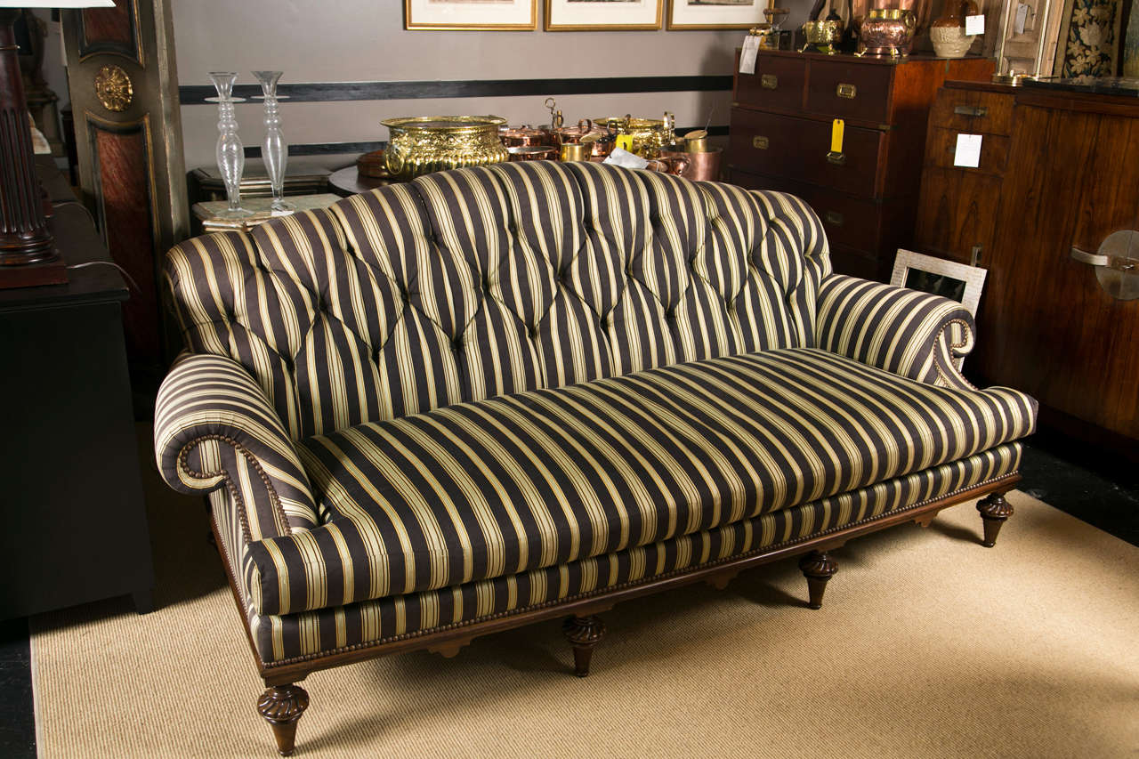 20th Century George Smith Tufted Back Sofa