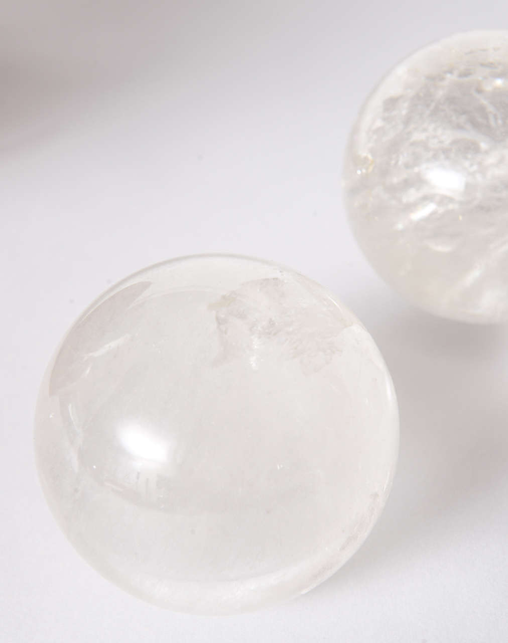 Collection of Rock Crystal Spheres For Sale 1