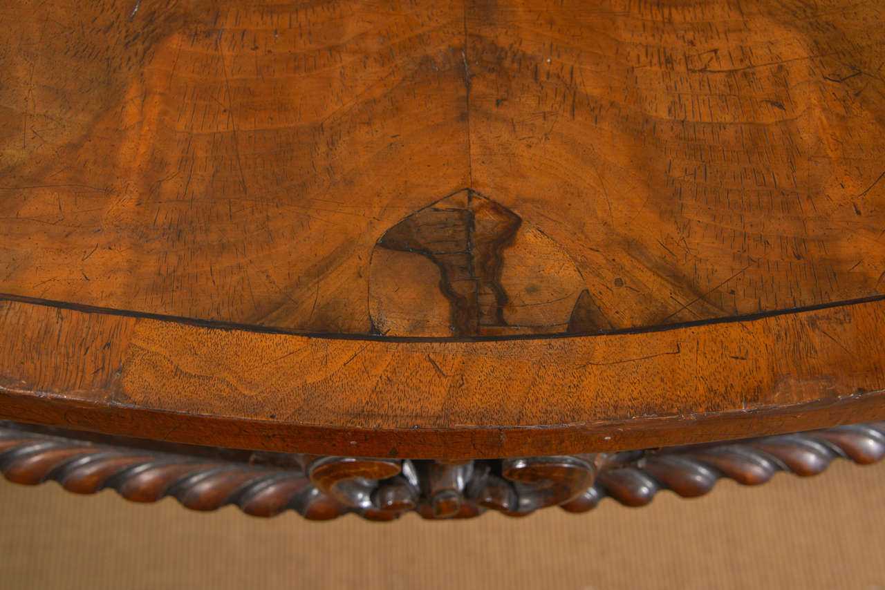 Mahogany A George II Carved Wood Console Table