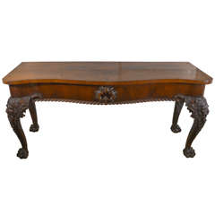 A George II Carved Wood Console Table