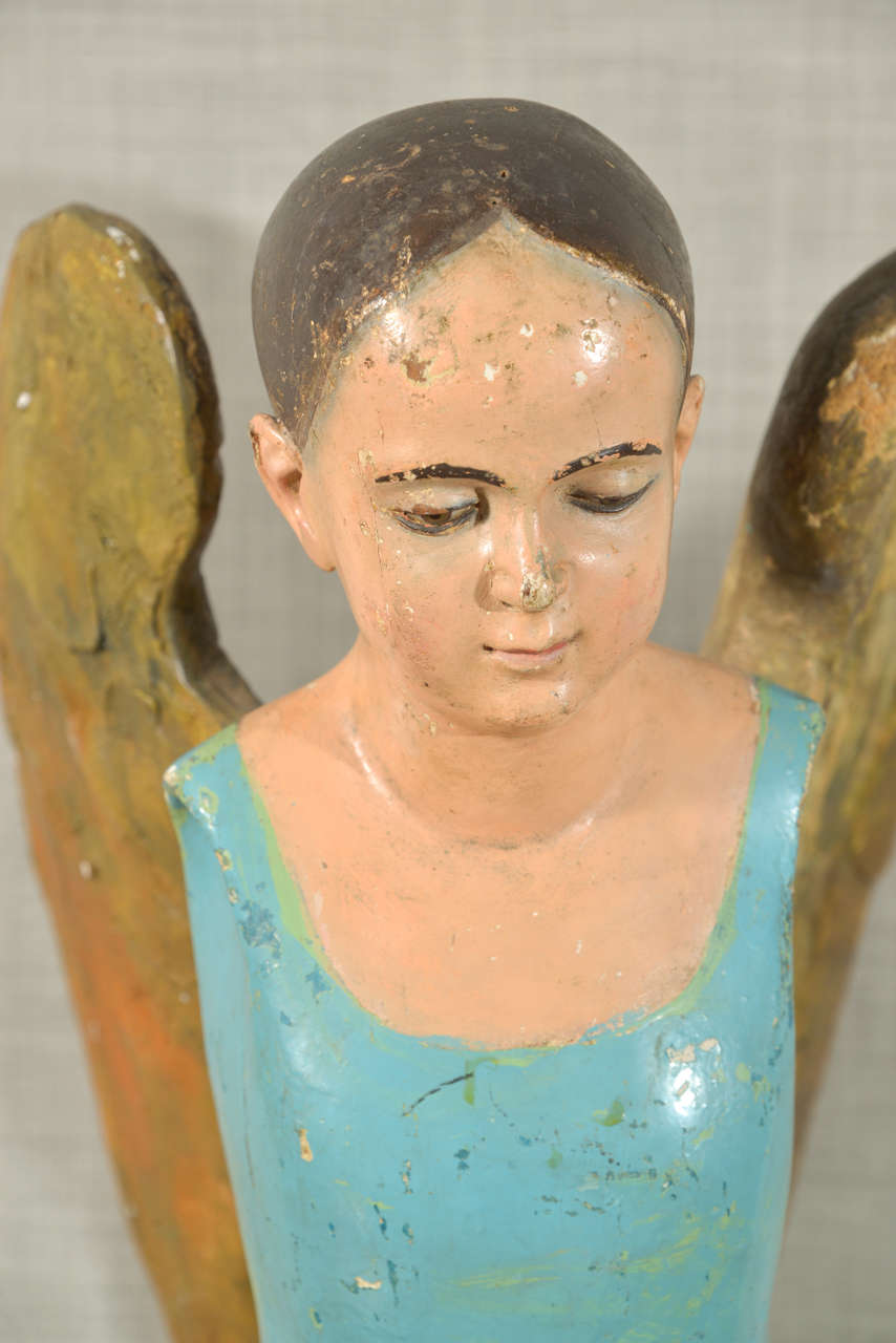 Spanish Colonial Folk Art Angel from Mexico at 1stdibs
