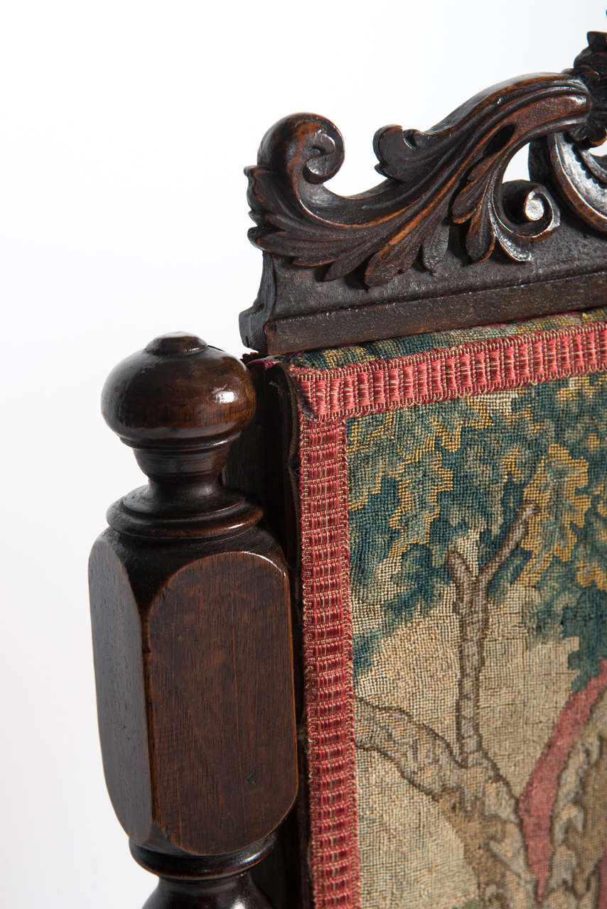 Needlework and Walnut Screen For Sale 3