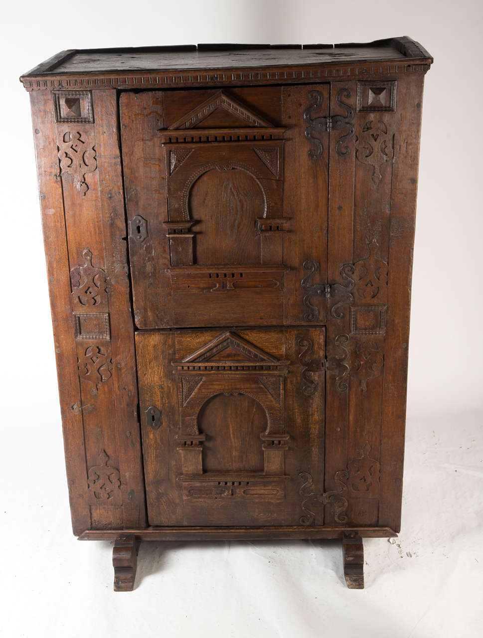 Well Carved Two-Door Cupboard