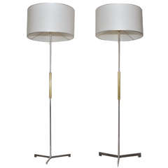 Pair of Floor Lamp by Roger Fatus & Disderot Edition