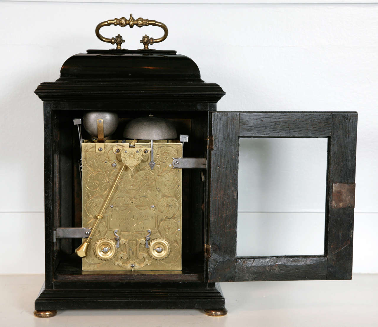 English A bracket clock by Charles Gretton