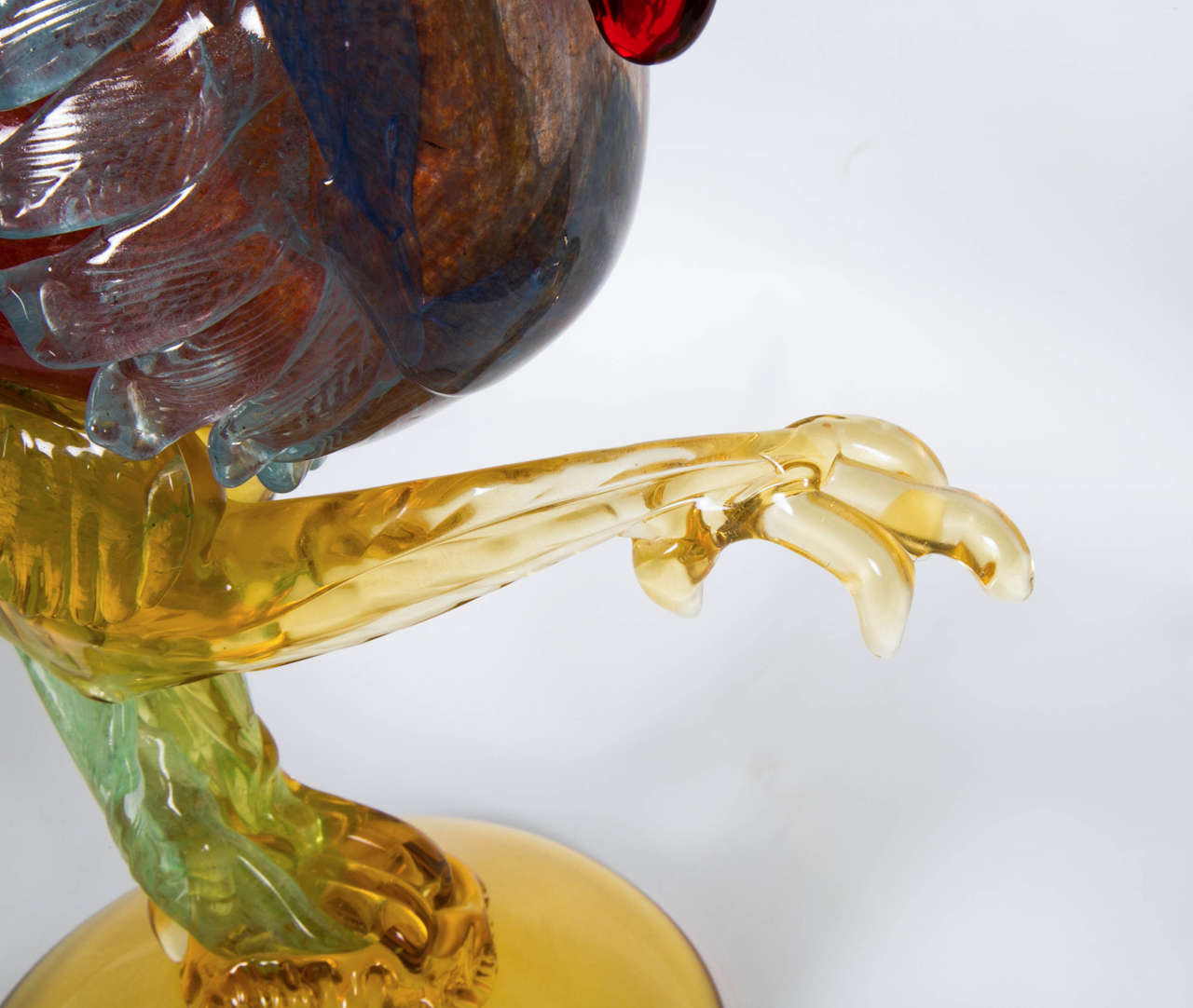 20th Century Italian Rooster Murano Glass 4