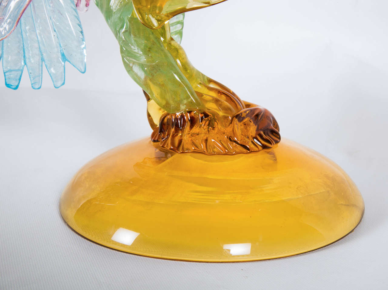 20th Century Italian Rooster in Murano Glass For Sale 5