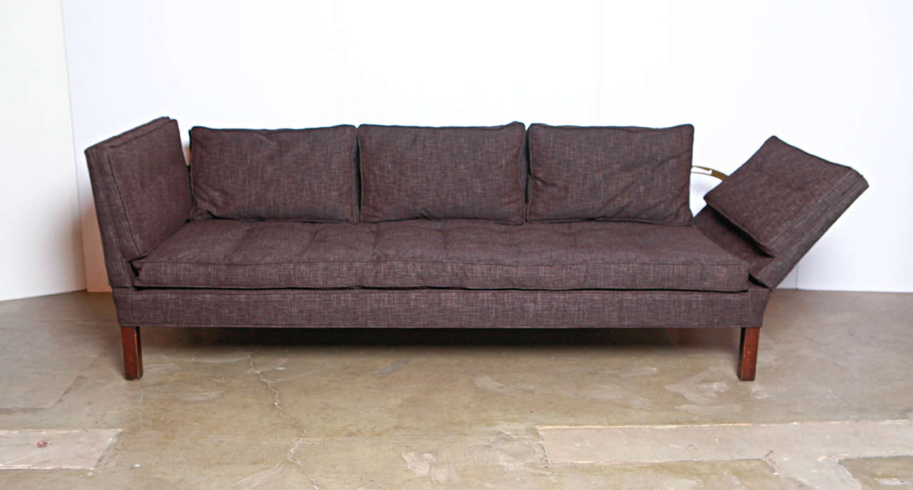 Mid-Century Modern Edward Wormley Open Arm Dunbar Sofa For Sale