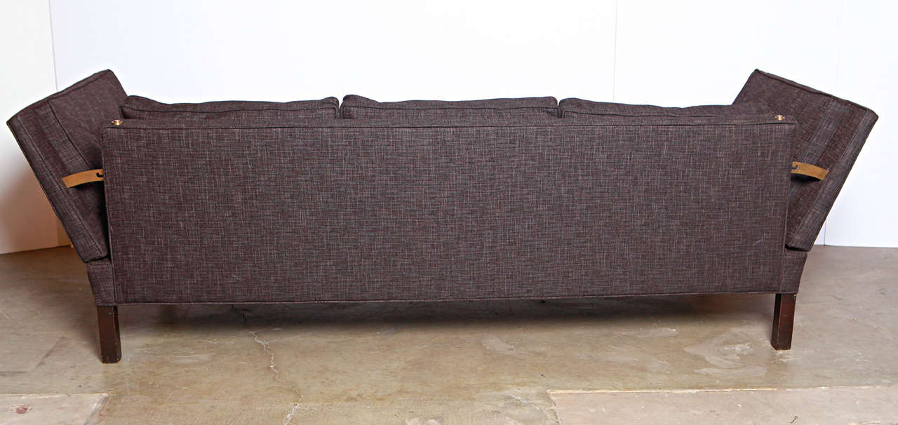 Upholstery Edward Wormley Open Arm Dunbar Sofa For Sale