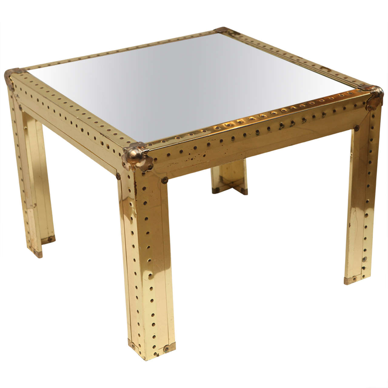 Brass Side Table at 1stdibs