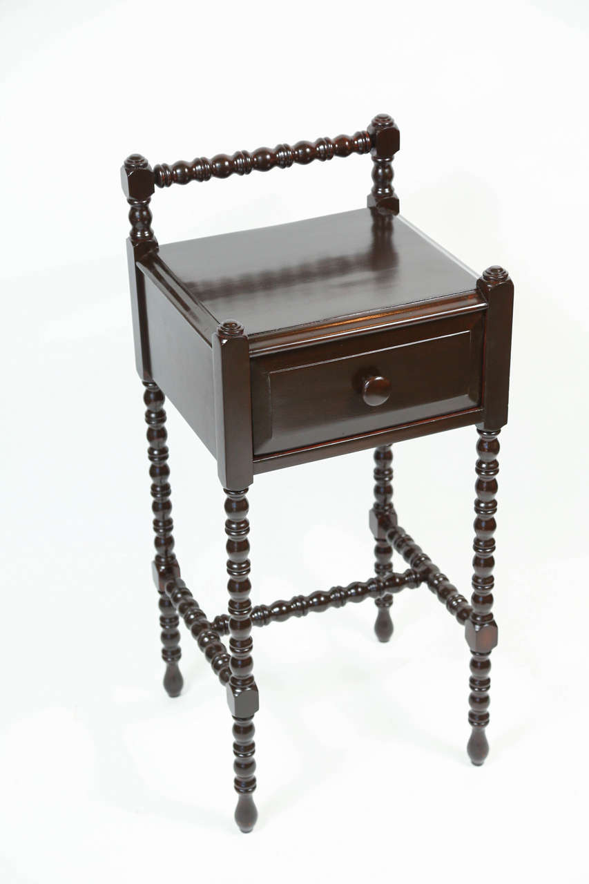 Side Table with Spool Legs