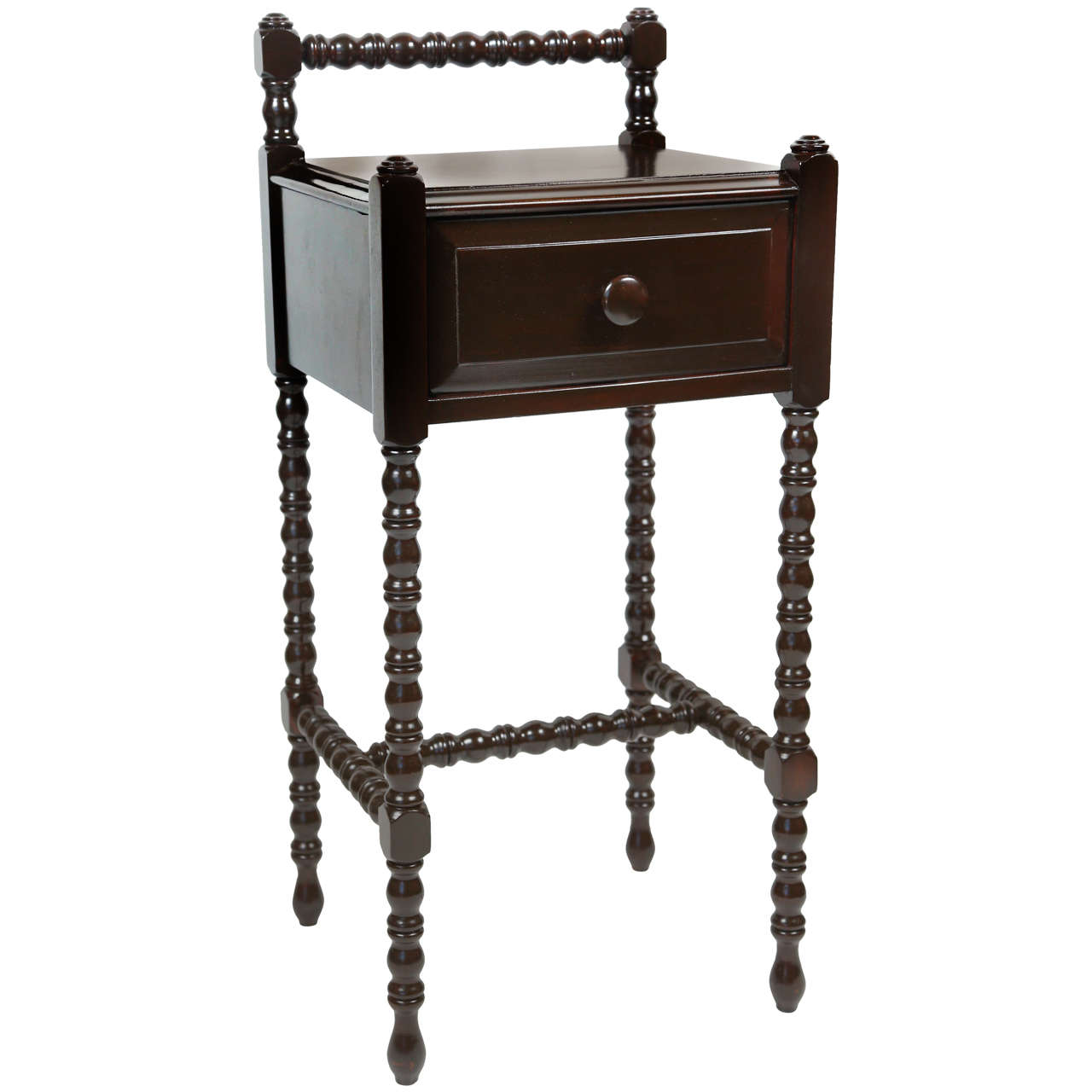 Side Table with Spool Legs