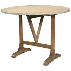 Painted Circular Wine Taster Table 10