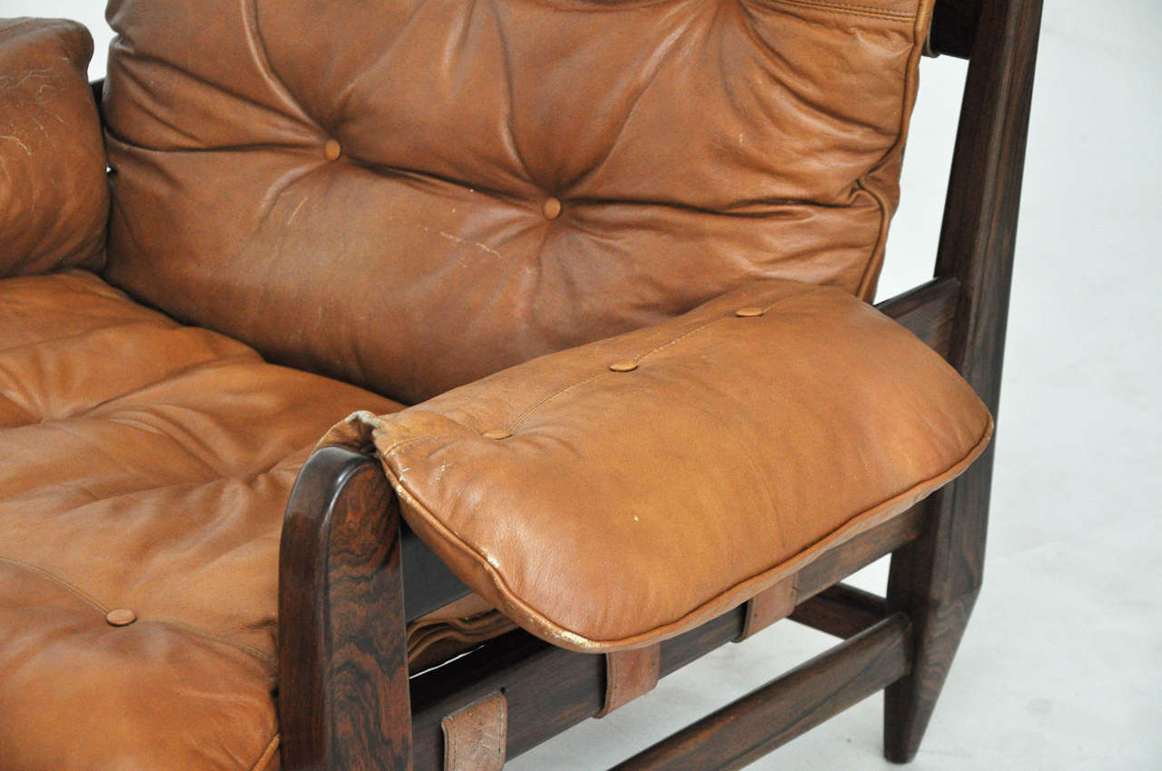 Mid-20th Century Brazilian Rosewood Lounge Chairs by Jean Gillon