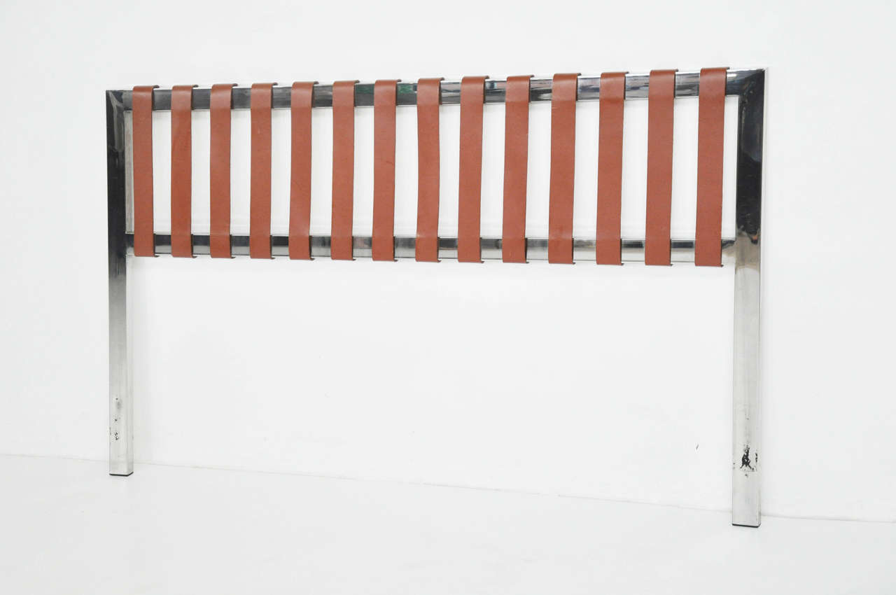 Brueton Leather Strap Headboard